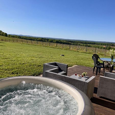 Perigourdine Avec Spa Et Vue Pomport ภายนอก รูปภาพ